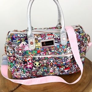 TOKIDOKI Kawaii Holographic Metropolis Bowler Bag